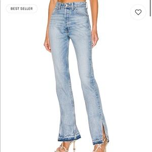Unraveled two EB Denim jeans